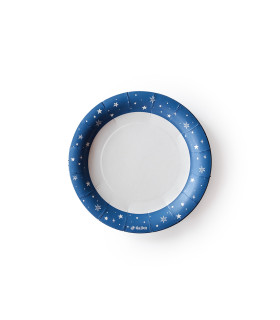 Plato de Polipapel Estrellas Azules x 6