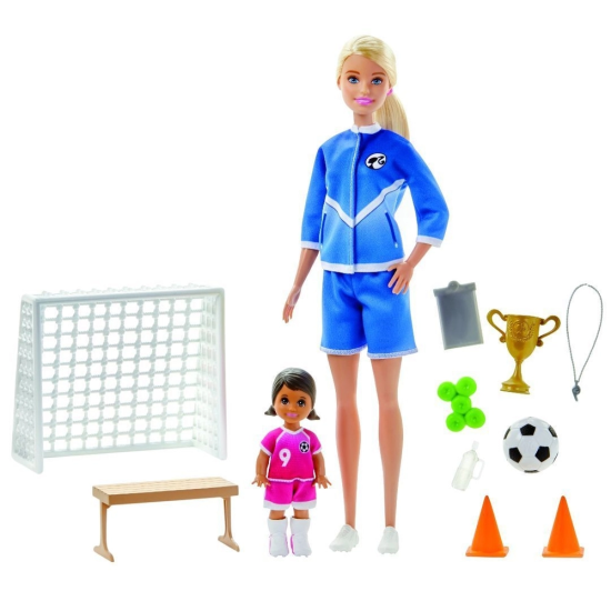 Muñeca Barbie Entrenadora De Fútbol
