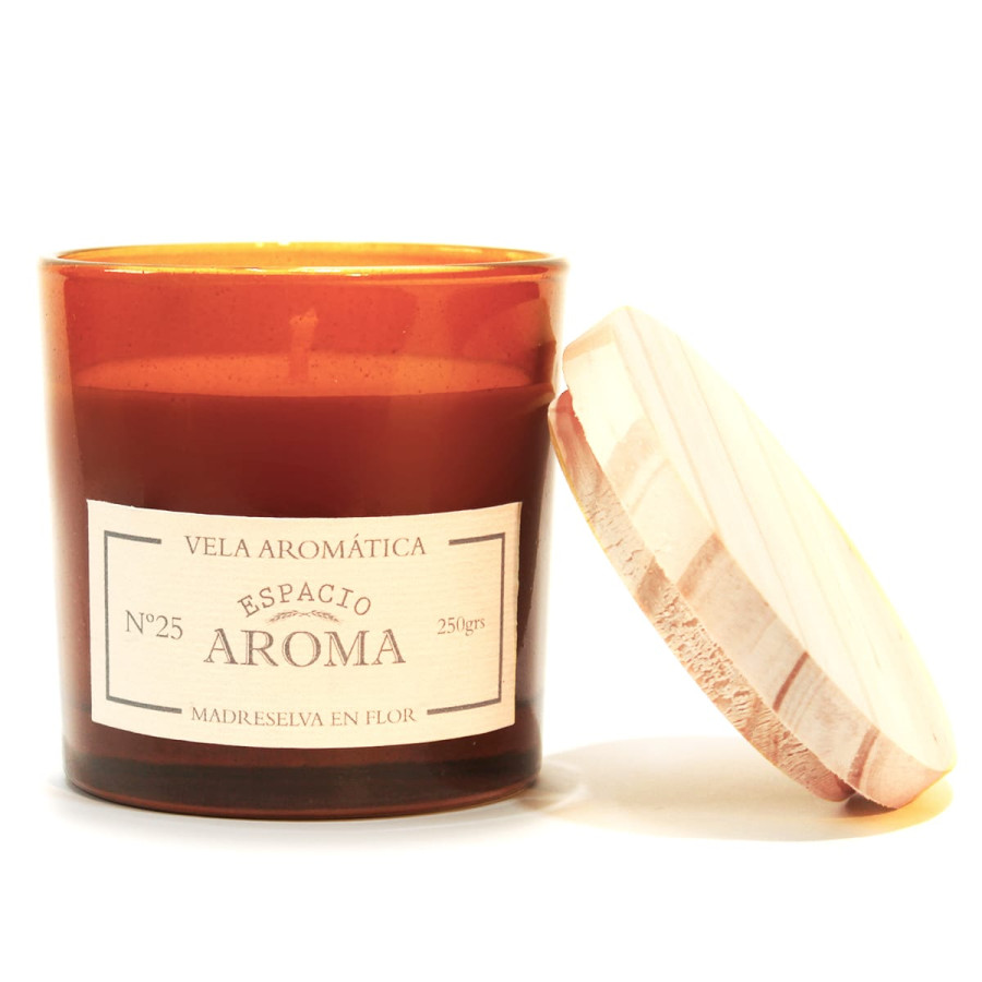 Vela de Soja 250 g Línea Botánica Madreselva en Flor Espacio Aroma