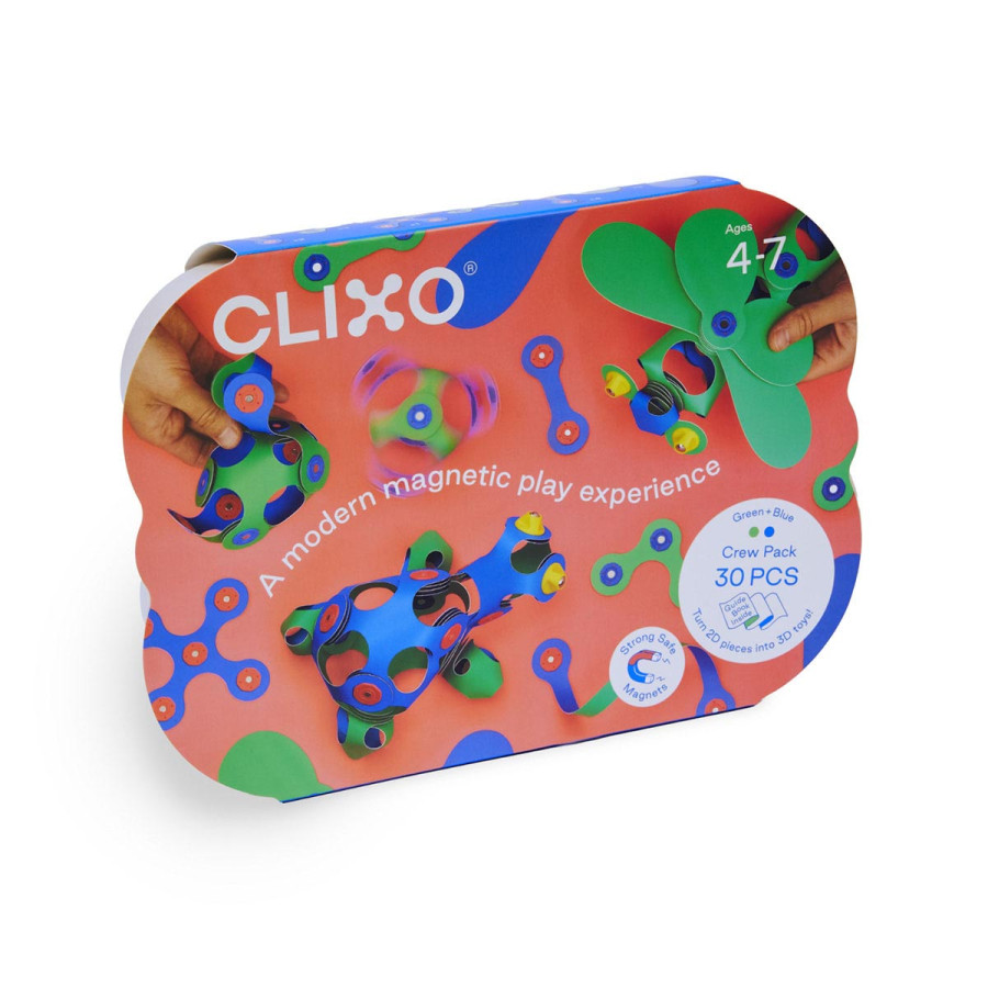 Set de Tripulación Azul y Verde 30 Piezas Clixo