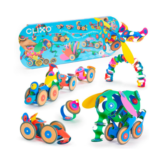 Set Creador con Ruedas 72 Piezas Clixo