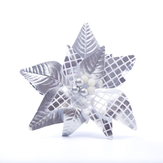 Adorno Estrella Federal Plateada 23 cm Alparamis A24-3949S