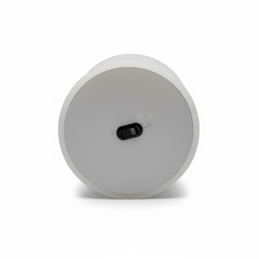 Set de 3 Velas Pilar LED Blancas con Base de Recarga USB Alparamis