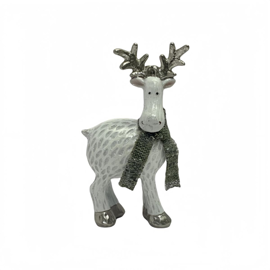 Adorno de Navidad Reno con Bufanda 22 cm Alparamis