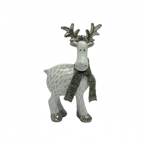 Adorno de Navidad Reno con Bufanda 22 cm Alparamis