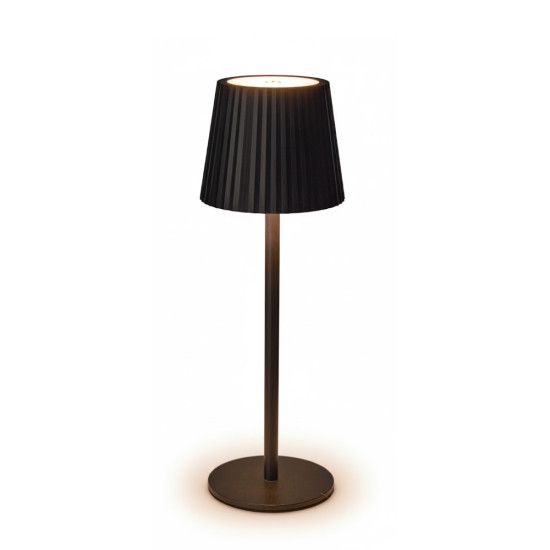 Lámpara de Mesa Recargable USB 27 cm Negra Alparamis