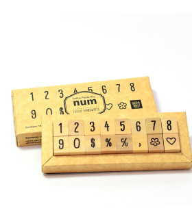 Set de sellos números Handwrite