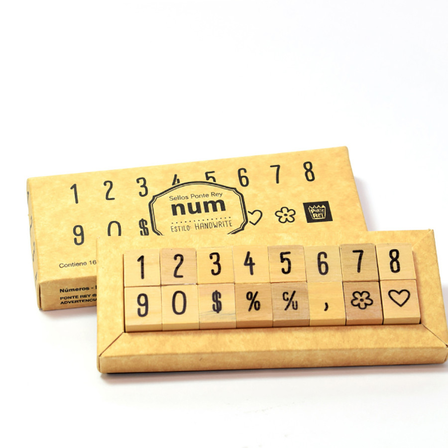 Set de sellos números Handwrite