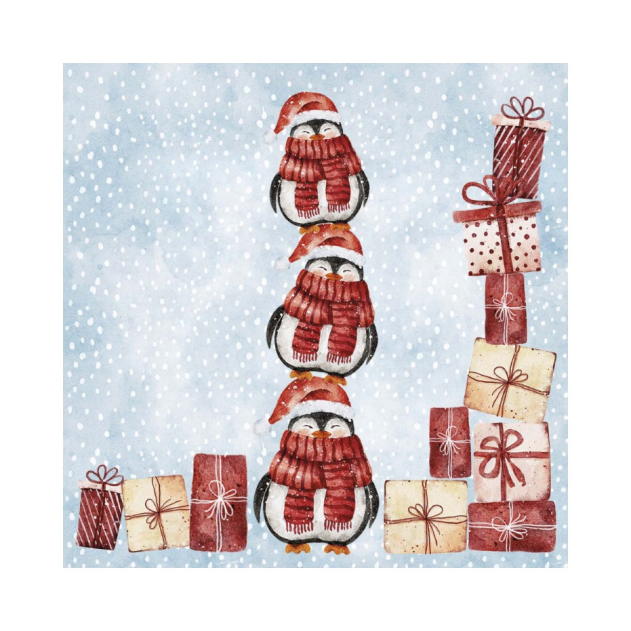 Servilletas 24 x 24 cm Santa Helpers Xmas