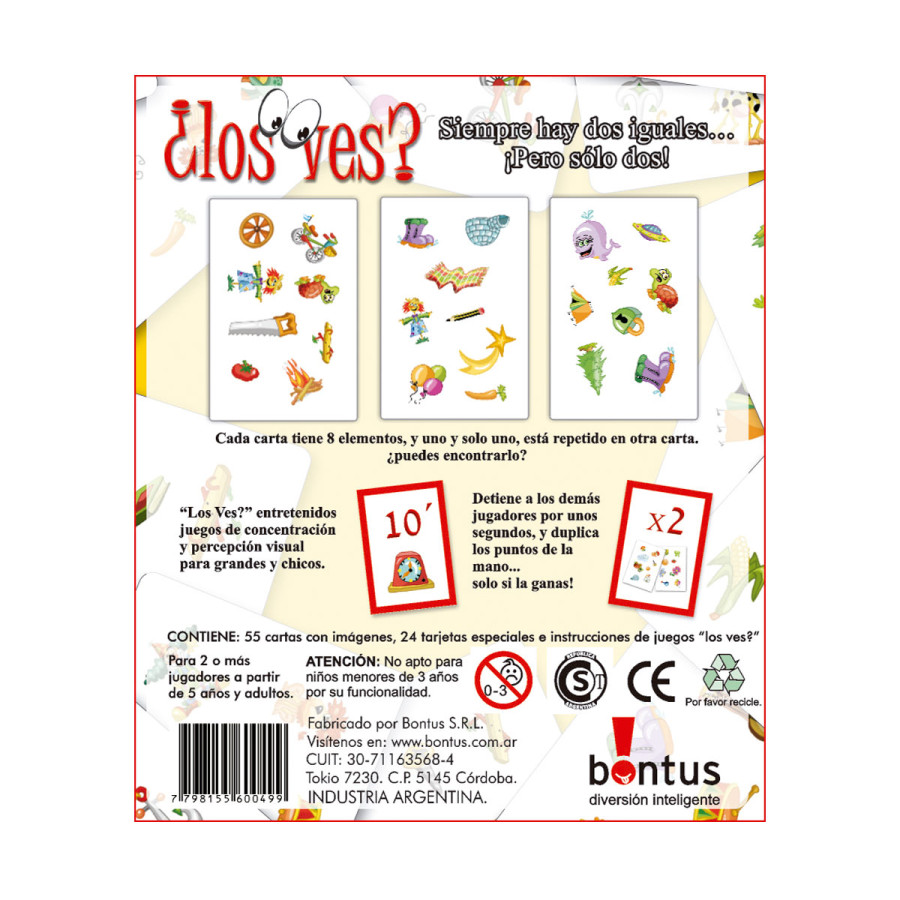 Juego de Cartas Los Ves