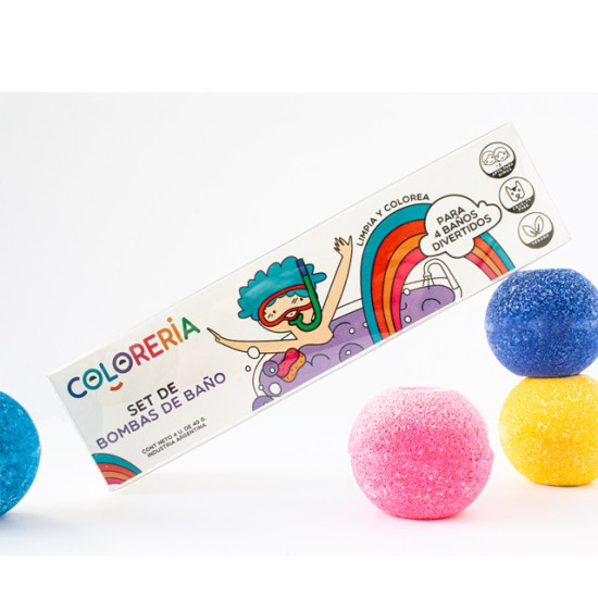 Set de 4 Bombas de Baño