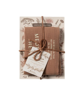 Paño de Cocina Cotton Herbs Más Lista de Compras