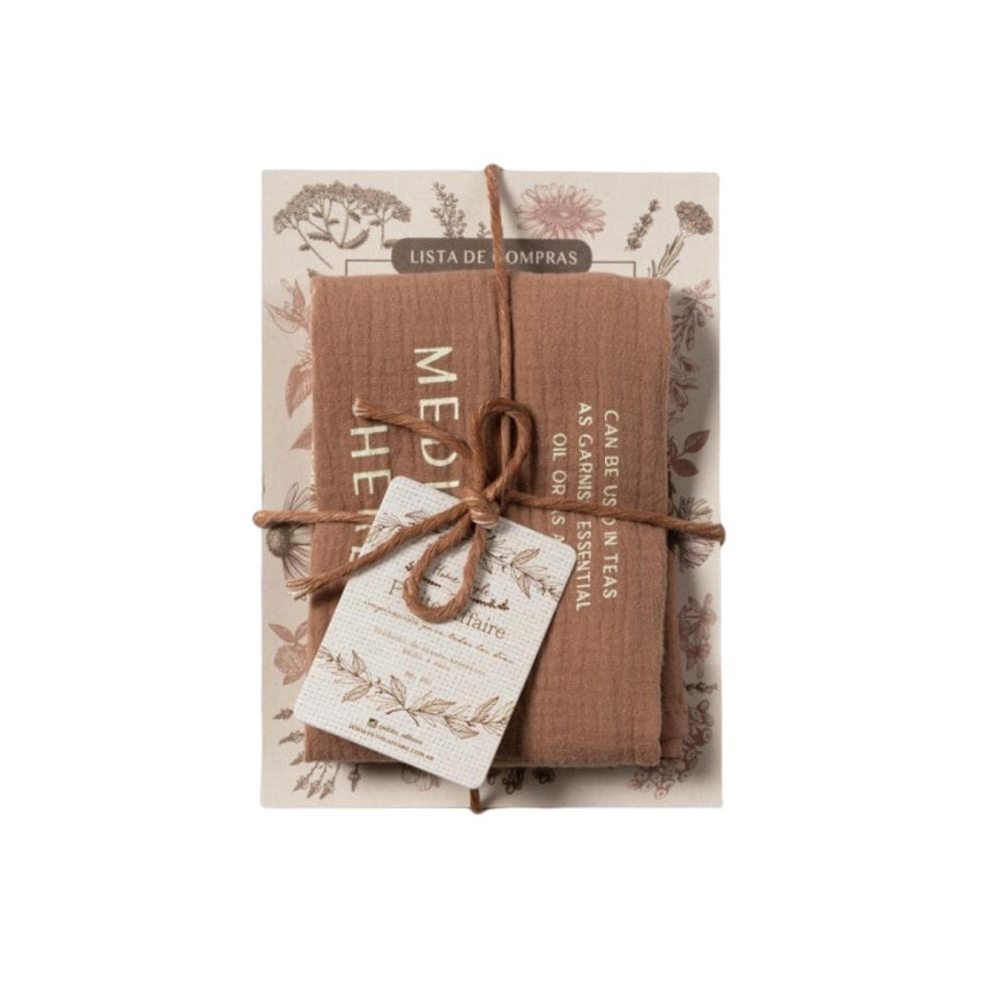 Paño de Cocina Cotton Herbs Más Lista de Compras