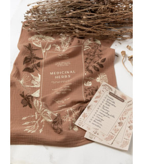 Paño de Cocina Cotton Herbs Más Lista de Compras