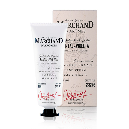 Crema de Manos Marchand D Aromes Santal y Violeta 80 g