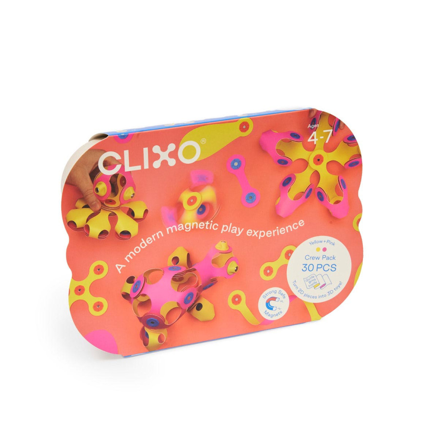 Set de Tripulación Rosa y Amarillo 30 Piezas Clixo