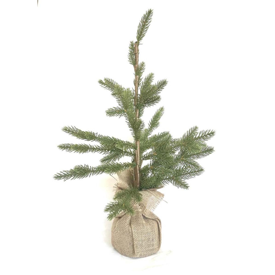 Árbol de Navidad con Base de Yute 50 cm Alparamis