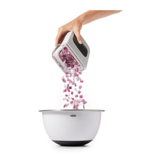 Picador de Verduras con Contenedor Vertidor