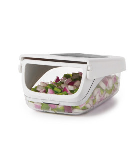 Picador de Verduras con Contenedor Vertidor