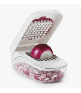 Picador de Verduras con Contenedor Vertidor