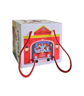 Libro Con Cubos Camión De Bomberos