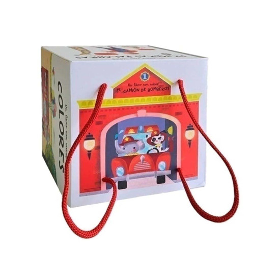 Libro Con Cubos Camión De Bomberos
