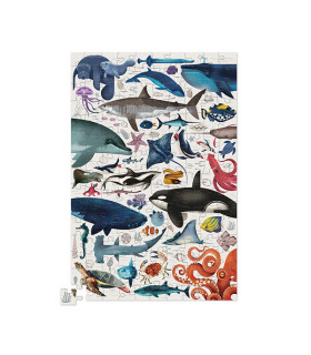 Puzzle De 150 Piezas En Lata Animales Del Oceano