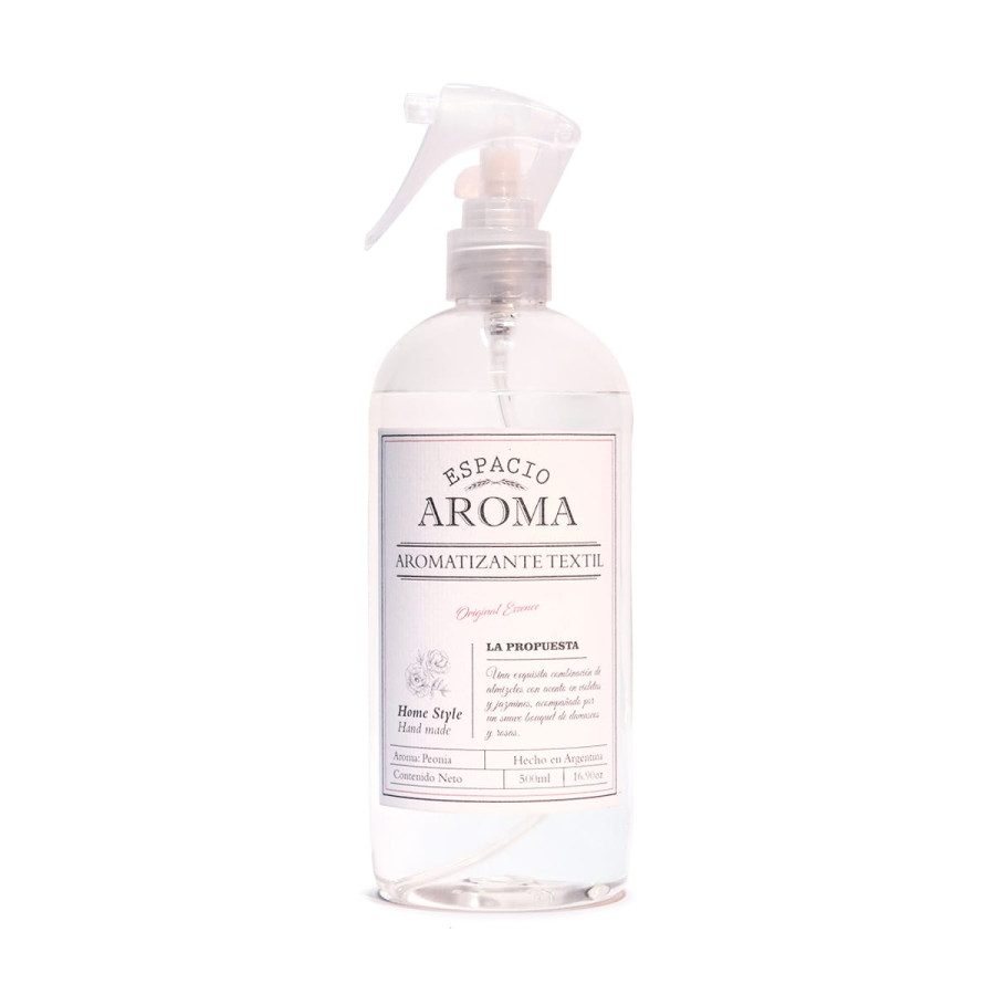 Aromatizador Textil 500 ml Línea Clásica Peonia Espacio Aroma