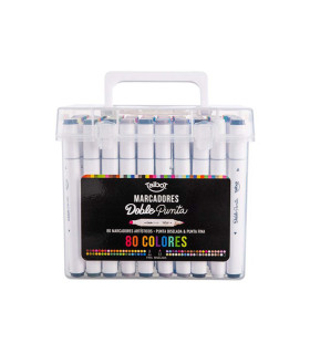Marcadores Doble Punta Talbot x 80