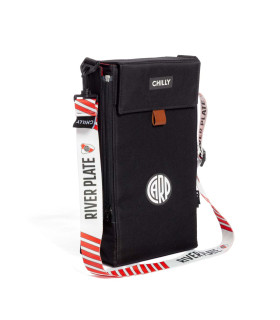 Bolso Matero Chilly River Plate Negro y Rojo