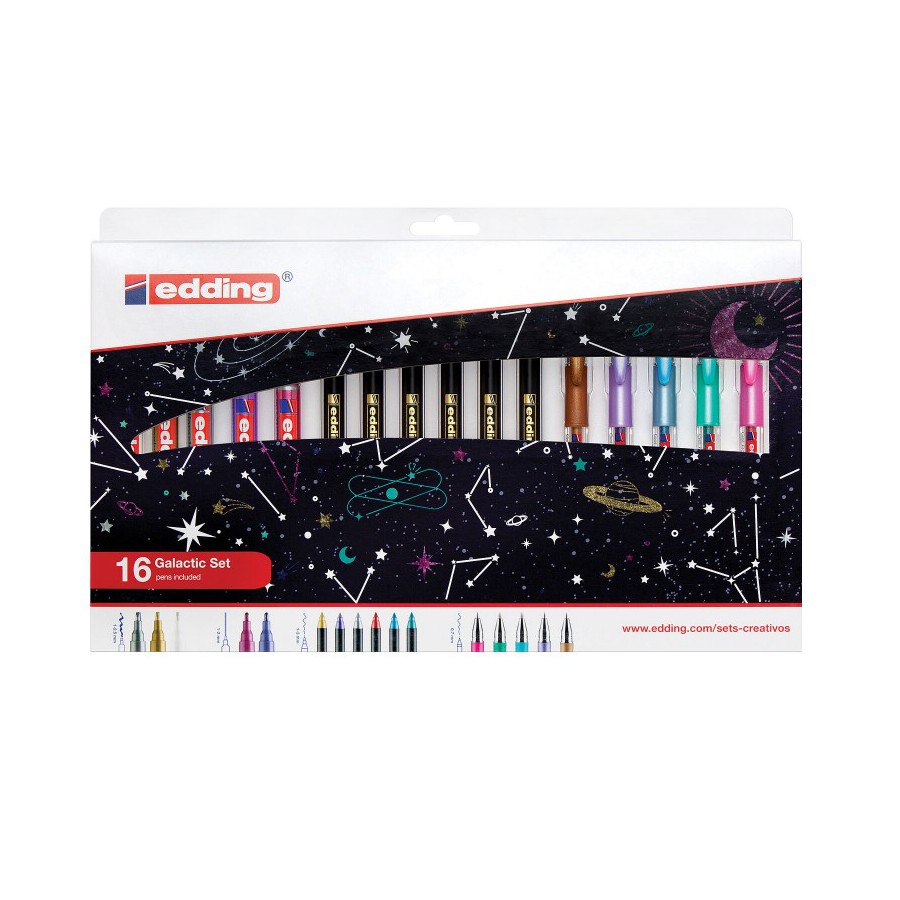 Set Creativo Edding Galactic 16 Piezas