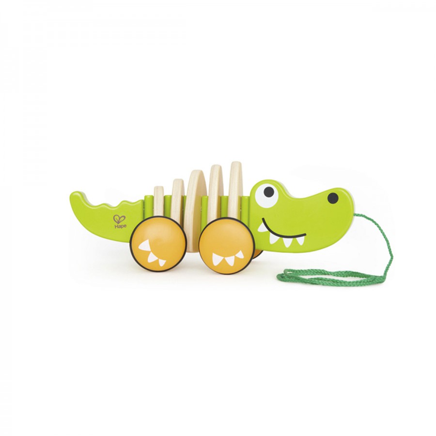 Cocodrilo de Arrastre Hape Juguete de Madera