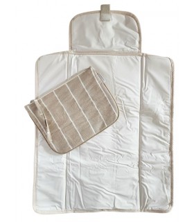 Set Cambiador y Neceser Brooklyn Beige Little Paradise