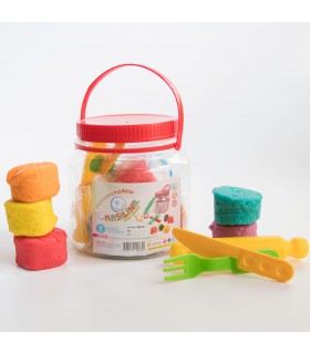 Pote Baldecito de 5 Masas con Accesorios 400 g Masilina