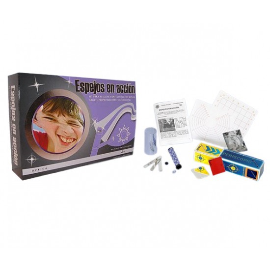 Kit para realizar experimentos con espejos