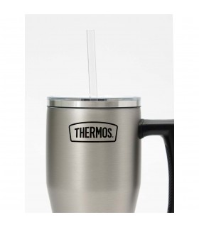 Taza Térmica con Asa y Sorbete Thermos Classic 850 ml Acero